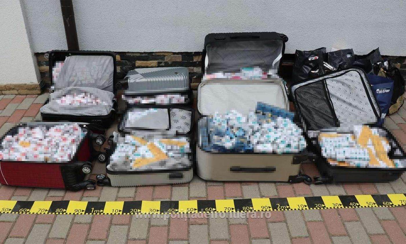 Peste 98.000 de ţigarete de contrabandă au fost descoperite de poliţiştii de frontieră la Calafat